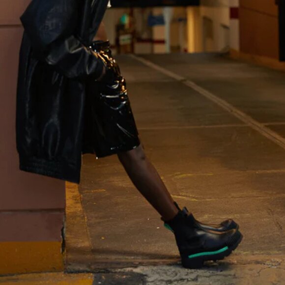 NEW 4CCCCEES Suede Esker Chelsea Boots white multi for women 1368tn - Picture 10 of 12